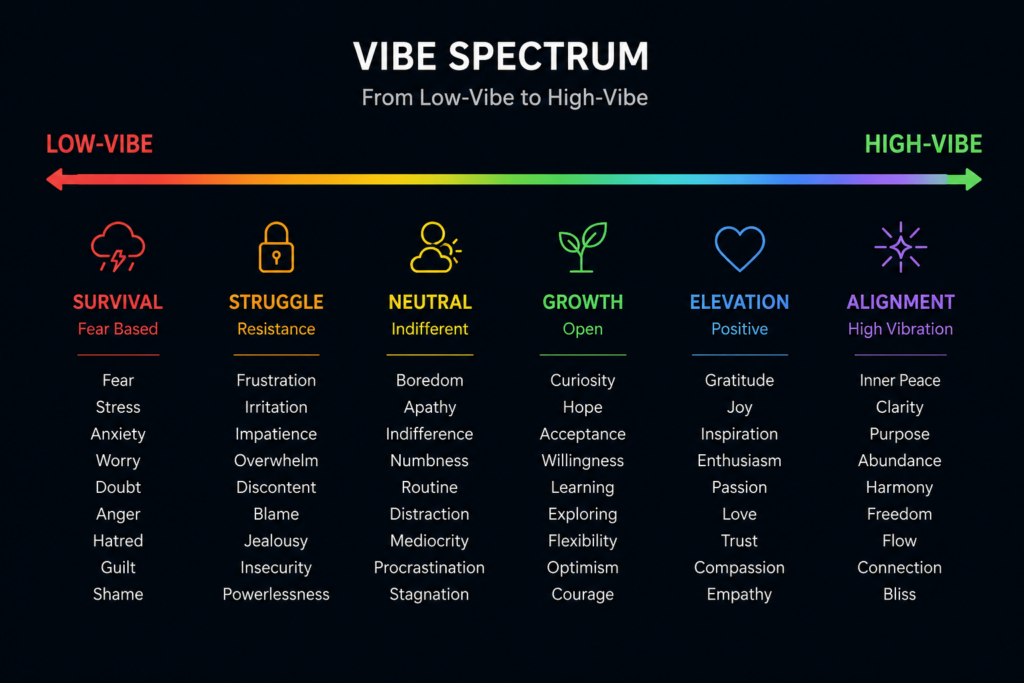 Vibe coding spectrum from low-vibe to high-vibe mode